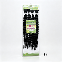 Extensions de cheveux synthétiques BELEZA en gros, teintes, ondulées profondes, pour tresses au crochet, torsades bouclées, double trame, 22 pouces