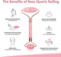 Rouleau de massage facial Gua Sha en cristal de quartz rose de qualité supérieure avec logo personnalisé pour mariage, cadeau haut de gamme