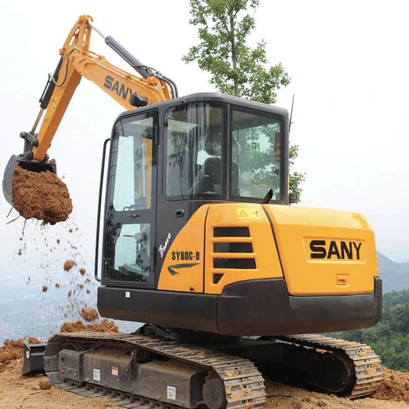 Sany Sy155 14 Ton 16 Ton sy65wpiccolo escavatore cinese 4 escavatore gommato per la classificazione, il sollevamento e la radura del terreno