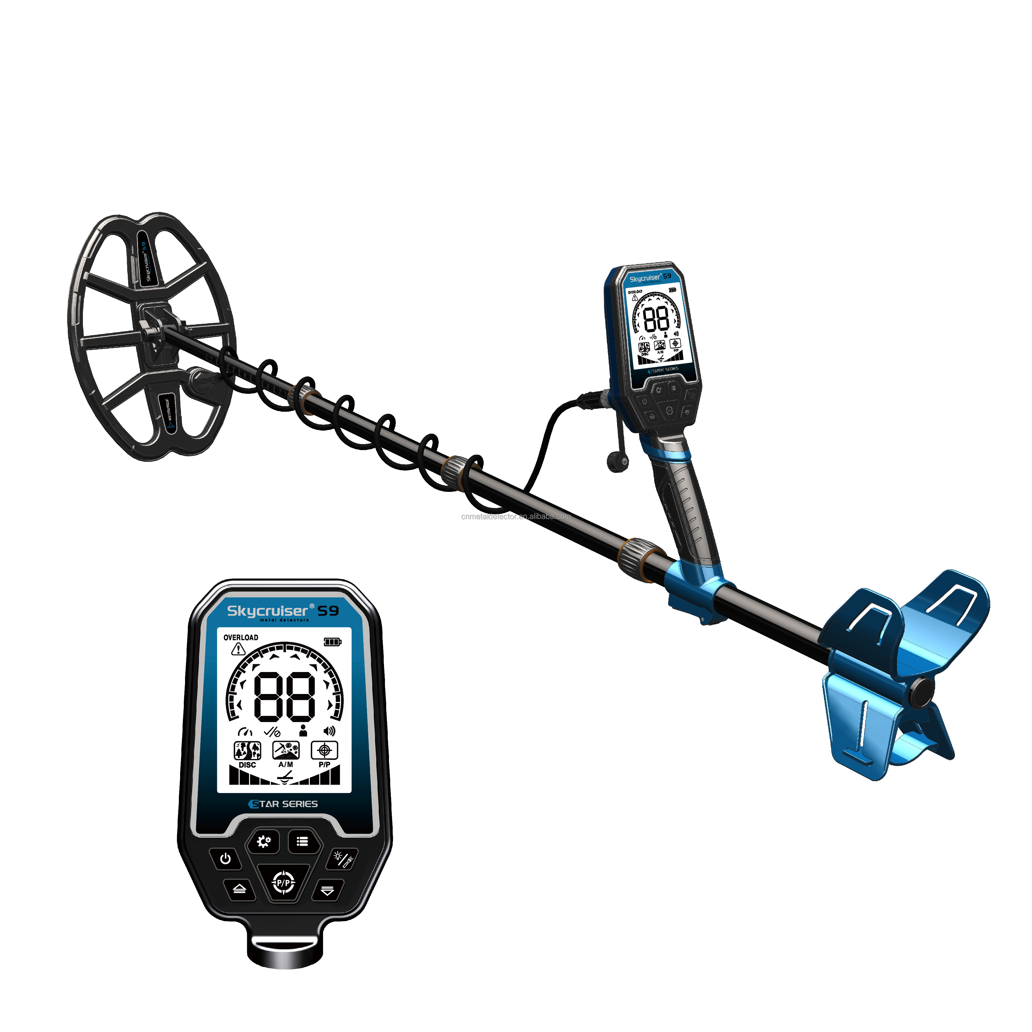 Tianxun S9 Professional Gold Metal Detector with 9*12
