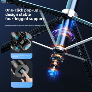 Q515tk 1.8m Gimbal ổn định Selfie Stick tự động mặt theo dõi ánh sáng đèn flash 360 xoay thông minh ai điện thoại gắn kết hợp kim nhôm - Product Image 5