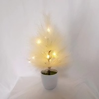 Ensemble de sapins de Noël Puwei, herbe de la pampa artificielle, roseau de 40 cm, décoration de table intérieure, style nordique, transfrontalier