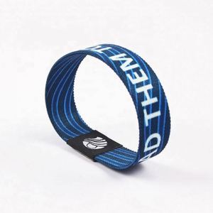 Bracelet élastique double face personnalisé en tissu écologique de luxe, design sportif et tendance, fourni directement par l'usine - Product Image 2