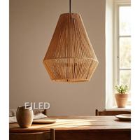 Luminaire suspendu en corde de chanvre, lustre moderne nordique pour salon, chambre, café, restaurant, modèle RP0508