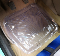 En Vinyle transparent en Plastique tapis de Sol/Protecteur pour Voiture tapis de Sol-Antidérapant, Motif Décoratif