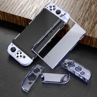 Étui transparent anti-rayures pour NS OLED, protection transparente en cristal, coque rigide pour Nintendo Switch OLED