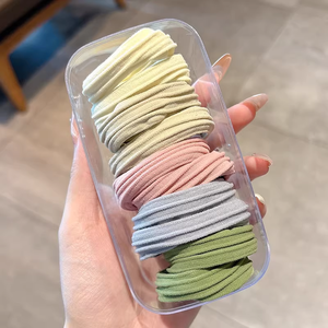 Élastique à cheveux durable pour femmes, polyvalent et haut de gamme, en caoutchouc, adapté pour nouer un chignon, avec une grande élasticité. - Product Image 6