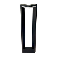 Borne d'éclairage LED moderne 600 mm étanche pour patio, jardin, entrée de villa