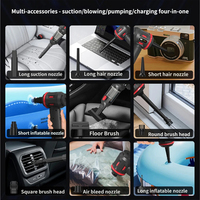 Aspirateur à main sans fil, moteur sans balais ABS, affichage du niveau de la batterie, aspirateur portable pour voiture et maison, plusieurs embouts