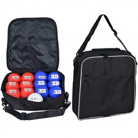 Juego de Bolas de Boccia para Deporte Paralímpico, 13 Bolas (6 Rojas, 6 Azules, 1 Blanca), PU Suave Mediano, 270 mm, Bolsa de Transporte, Marca LVI