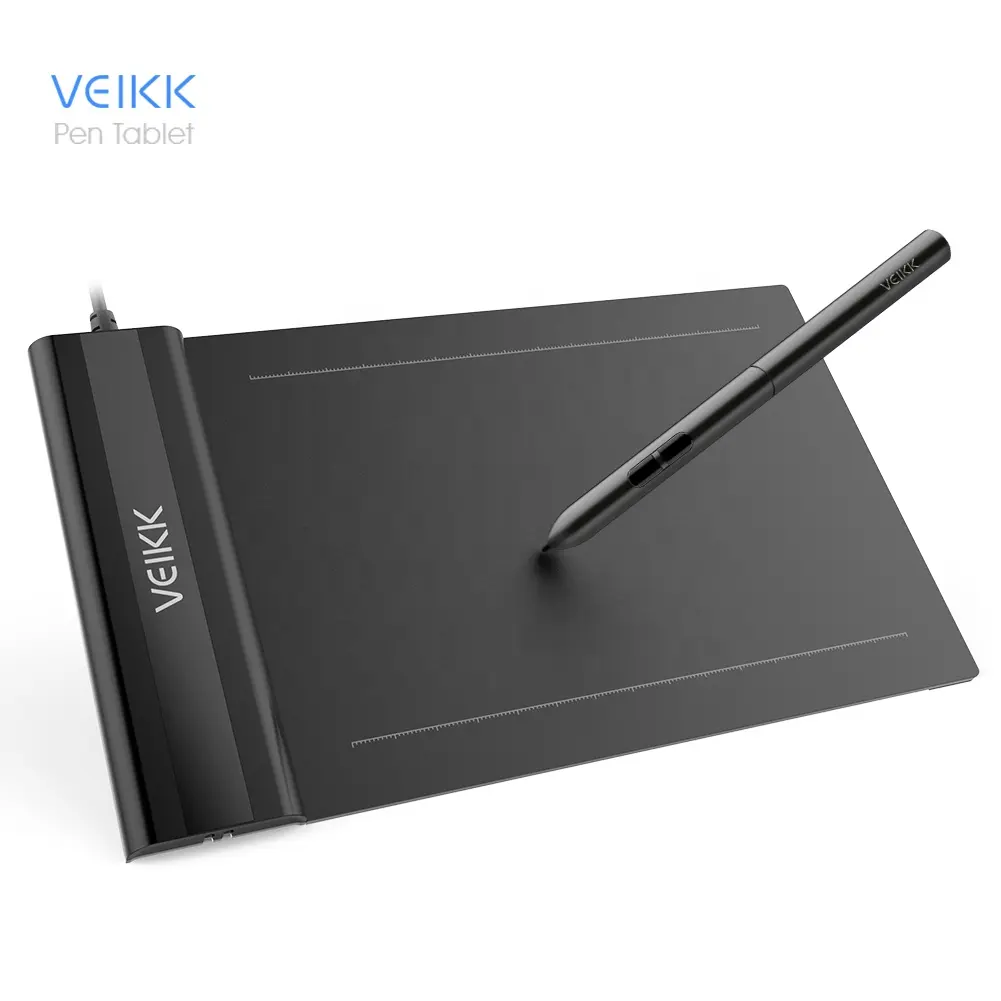 VEIKK S640 2019 Latest VEIKK Black Color Android Support Pc Draw Tablet OSU Drawing tablet