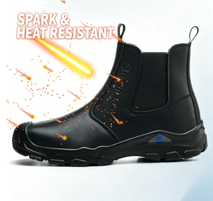 Bottes <span class=keywords><strong>de</strong></span> <span class=keywords><strong>sécurité</strong></span> industrielles robustes pour l'exploitation minière, avec embout en acier, résistantes aux chocs et anti-perforation, <span class=keywords><strong>sans</strong></span> <span class=keywords><strong>lacets</strong></span> - Product Image 5