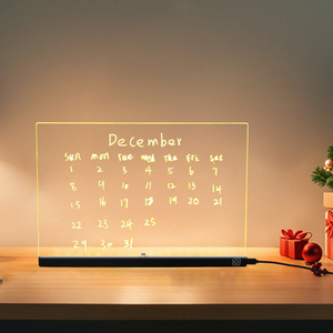 Factory Direct Custom LED Light up Drawing Board with Stand Christmas Holiday Gift Office Home Decor <strong>Mood</strong> <strong>Lighting</strong> - Product Image 2
