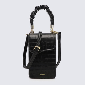 Sac de téléphone portable personnalisé pour femmes Titulaire de la carte sac de téléphone à bandoulière en cuir Pu - Product Image 4