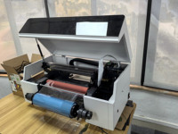 Máquina más vendida, impresoras UV, máquina de impresión de pegatinas, impresora de etiquetas UV de cristal de alta resolución para efecto decorativo