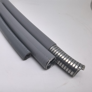 JUWANTE <span class=keywords><strong>Conduit</strong></span> flexible corrugué en acier galvanisé ignifuge étanche aux liquides en PVC de 25 mm (1 pouce) à prix d'usine - Product Image 2