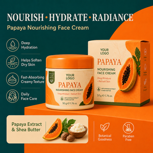 Crema Facial Nutritiva con Extracto de Papaya y Vitamina C, Cuidado Facial Botánico Natural, Hidratante para Piel Seca, Suaviza, Alisa y Restaura el Brillo Natural - Product Image 6
