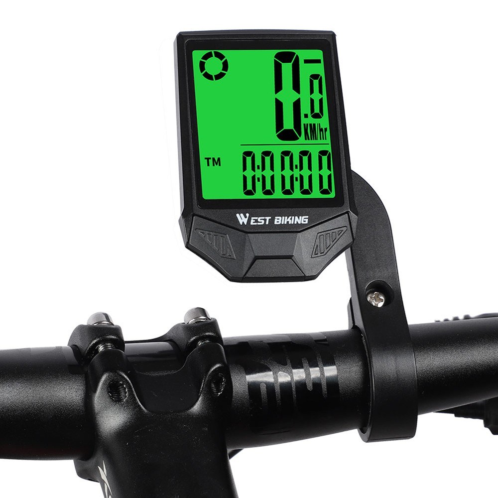 LIXADA 3 en 1 Ordinateur De Vélo Sans Fil Multi Fonctionnel Écran LCD Ordinateur De Vélo avec Capteur De Fréquence Cardiaque Vélo De Montagne Compteur De Vitesse Odomètre IPX7 Eau | CA