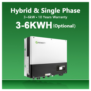 Sistema Solar Híbrido Growatt de 5kw, 3kw, 6kw, 4kw Completo para el Hogar, Sistema Solar de 3 Kw, 5kw, 6kw, 4kw, Sistema de Energía Solar Híbrido, Batería Solar - Product Image 1