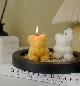 Valentine's Day Wedding Cute Animal <b>Candle</b> Gift Baby Rose Bear Baby Shower <b>Baptism</b> <b>Candle</b> Favors Aroma <b>Candles</b> with Heart - Product Image 3