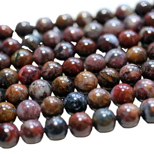 Natural mineral Pietersite semi-precious stone gemstone loose beads for jewelry making bracelet