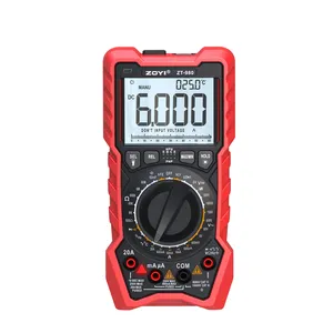 2024 ZOYI Manual range multimeters True RMS triode digital multimeter ZT-980