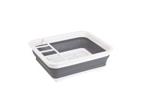 Porte-bols de cuisine multifonctionnel Panier de rangement pour la cuisine Porte-bols d'égouttage des couverts Porte-bols pliant en plastique