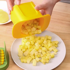 Cortador de Verduras Multifuncional Manual, Cortador de Frutas y Verduras para Patatas, Zanahorias, Pepinos, Picador de Cocina, Herramienta para Cortar en Cubos y Rebanar - Product Image 4
