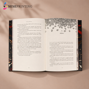 Services d'impression de livres reliés personnalisés en usine, dorure à chaud et bords vaporisés, livres de poche reliés avec une pochette - Product Image 4
