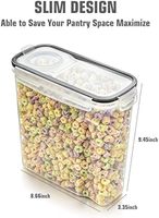 Boîte de rangement multifonctionnelle moderne transparente et hermétique moulée par injection, lot de 7, pour réfrigérateur, garde-manger, riz, céréales, œufs, en PET, certifiée CE