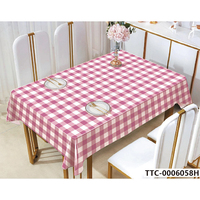 Nappe semi-circulaire imprimée en plastique, écologique, imperméable, résistante aux taches, réutilisable pour mariage, banquet, hôtel, maison, salle à manger