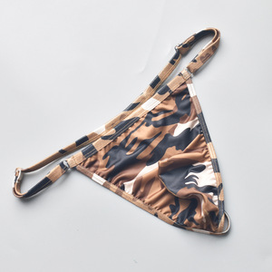 Slip pour <span class=keywords><strong>homme</strong></span> sportif, camouflage, taille basse, taille ajustable, boucle amusante, polyester, séchage rapide, respirant, T - Product Image 4