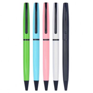 <b>Color</b> Twist Metal Ballpoint <b>Pen</b> Simple Sleek Rotating Executive <b>Pen</b> Custom Logo for Office Hotel Corporate Trade Show Gift - Product Image 2