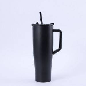 2026 New 40oz Car <b>Cup</b> 304 Stainless Steel Insulated <b>Cup</b> Outdoor Portable <b>Straw</b> <b>Cup</b> <b>with</b> Handle - Product Image 5