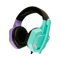 Usine Vente Coloré E-sports Gaming HiFi Casques Stéréo PC Respiration RGB Lumière Gaming Casque avec Micro