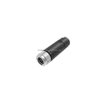 Connecteur adaptateur automobile personnalisé FAS 4 broches M8 codé PBT/GF en acier inoxydable 12V 5A IP68 étanche mâle/femelle en cuivre