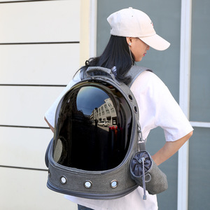 Factory direct supply of portable <b>cat</b> <b>backpacks</b>, space bags, pet bags, panoramic transparent <b>cat</b> shoulder bags, large capacity. - Product Image 3