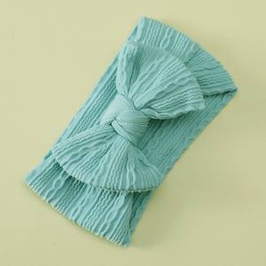 إكسسوارات شعر نايلون فائقة المرونة مصنوعة يدويًا للأطفال حديثي الولادة ربطة رأس لطيفة بربطة شعر مرنة - Product Image 3