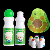 Superdots Nouveaux Marqueurs Mignons pour Peinture à Points, Stylos Pinceaux Lavables 40ml Pointes 18mm, Marqueurs Bingo Dabber pour Dessin Enfant