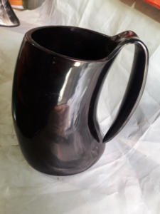 Taza de cuerno de sal vikingo hecha a mano Natural más vendida de supermercado para servir y beber en el hogar, hotel o restaurante - Product Image 2