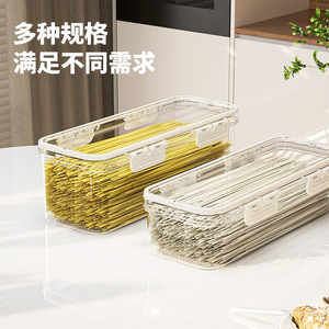 Transparent Sealed Storage Box Rectangle Clip-On Lid Airtight Food Container For Dry Goods And Grains Home Refrigerator Use - Product Image 3