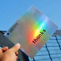 Cartes de visite personnalisées de haute qualité, cartes de vœux en papier offset, cartes de remerciement avec dorure/argentage/hologramme