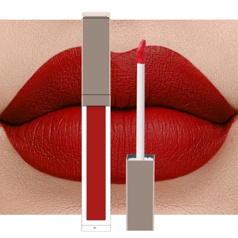 Günstige langlebige matte flüssige Lippenstift Grausamkeit frei Lippenstift Private Label Eigenes Logo Anpassen