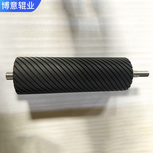 ลูกกลิ้งขัดเงาโลหะแบบมีร่องเกลียวเคลือบยาง Bo Yi ความแข็ง 35 Shore - Product Image 2