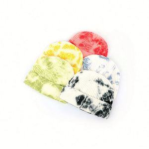 Custom Fashion Fisherman Soft Acrylic <b>Tie</b> Dye Knitted Beanies Hat - Product Image 1