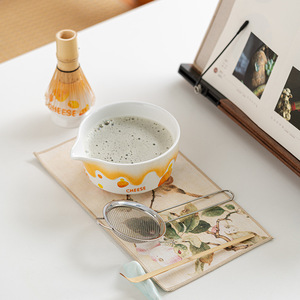 Juego <span class=keywords><strong>de</strong></span> Matcha japonés <span class=keywords><strong>de</strong></span> 5/7 Uds., tazón mezclador <span class=keywords><strong>de</strong></span> té verde <span class=keywords><strong>de</strong></span> cerámica con caño <span class=keywords><strong>de</strong></span> vertido y soporte, tamiz <span class=keywords><strong>de</strong></span> Matcha, cuchara batidora <span class=keywords><strong>de</strong></span> Bambú - Product Image 5