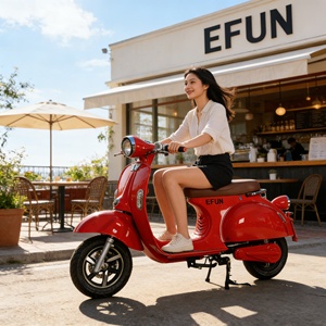 รถจักรยานยนต์กีฬาเดินทาง E-Fun ความเร็ว60กม./ชม. 60/72V ได้รับการรับรอง CE - Product Image 2