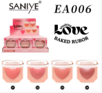 Saniye Love Baked Blush EA006 Fard Opaco in Polvere Pressata ad Alta Pigmentazione, Trucco Viso Minerale, Formato Regolare, Tonalità Media - Product Image 1