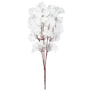 Wholesale Silk Artificial Small Cherry Blossom Flowers 5 Forks Plus Small For Wedding Decoration Venue Decor