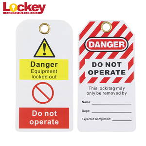 Thẻ Khóa An Toàn Tùy Chỉnh Điện Danger ''Không Hoạt Động'', Ra Khỏi Thẻ Dịch Vụ Thẻ Nguy Hiểm - Product Image 6